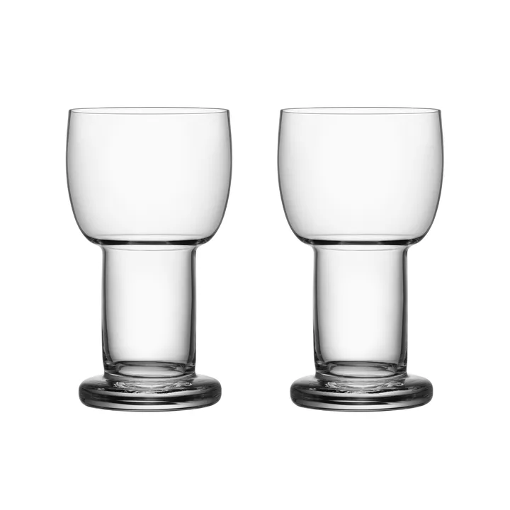 Picnic szklanki 320 ml, 2‑pak - Przezroczysty - Kosta Boda