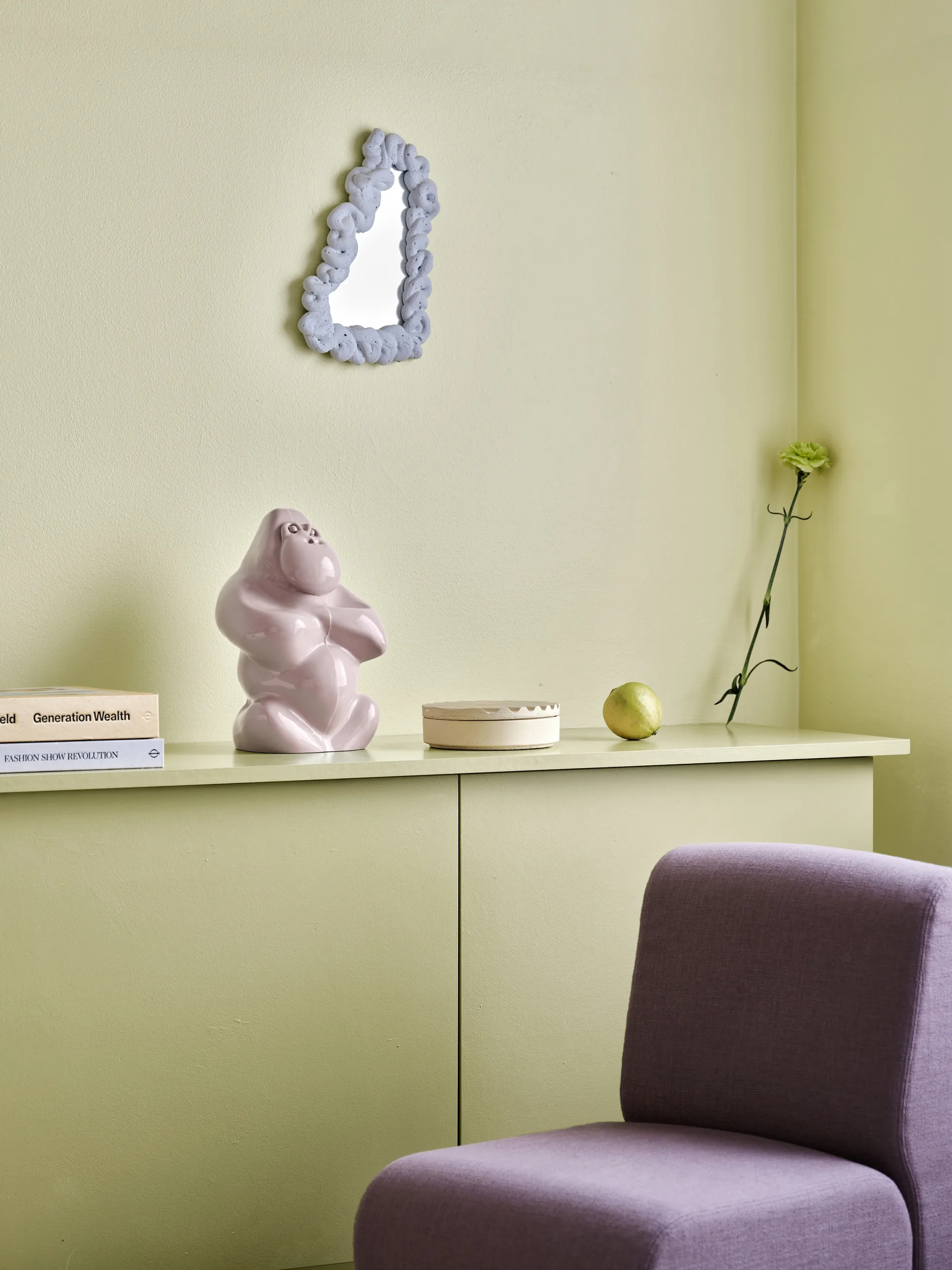 Rzeźba Gabba Gabba Hey 305 mm, Pudrowy różowy Kosta Boda