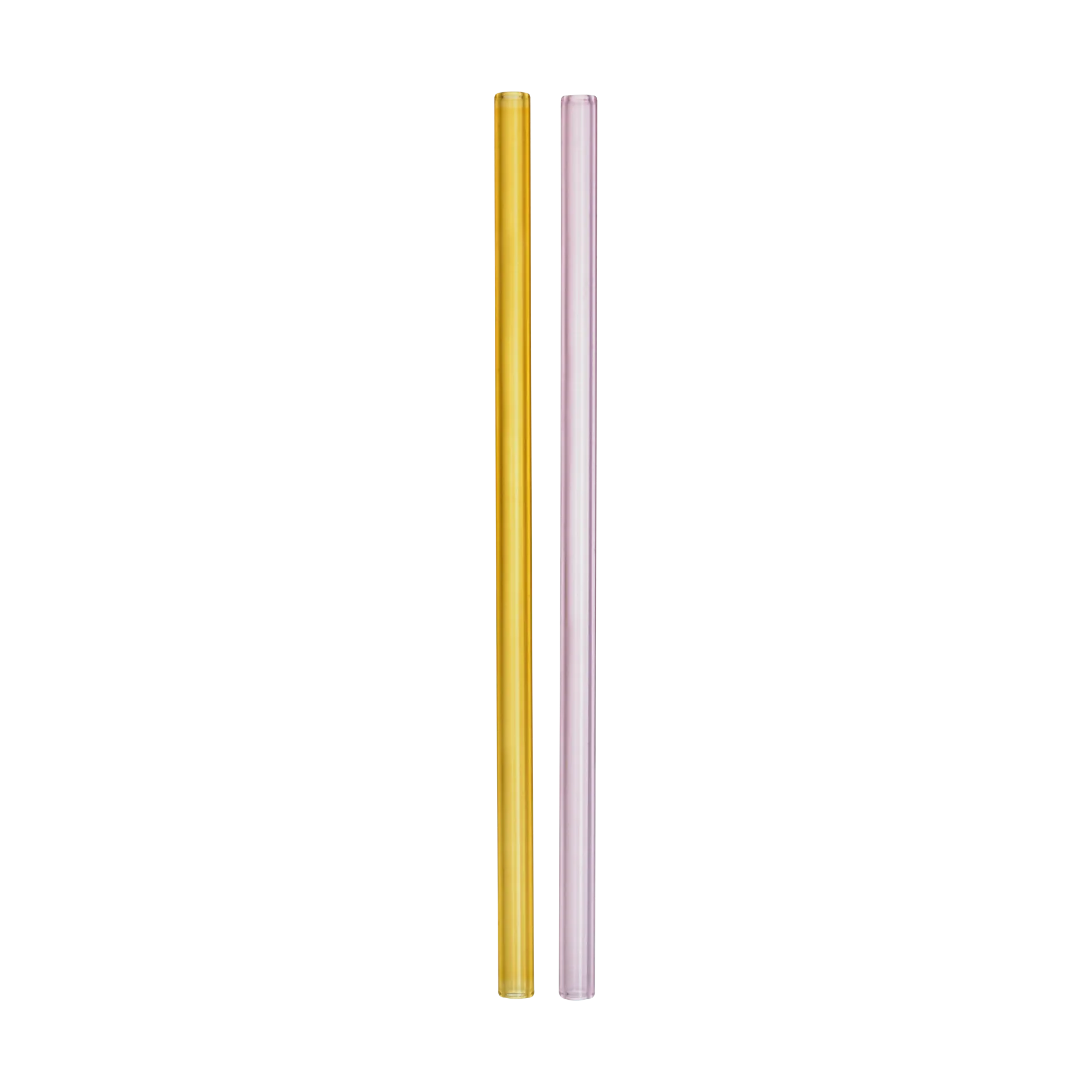 Sipsavor słomki 200 mm 2-pak, Różowo-żółte Kosta Boda