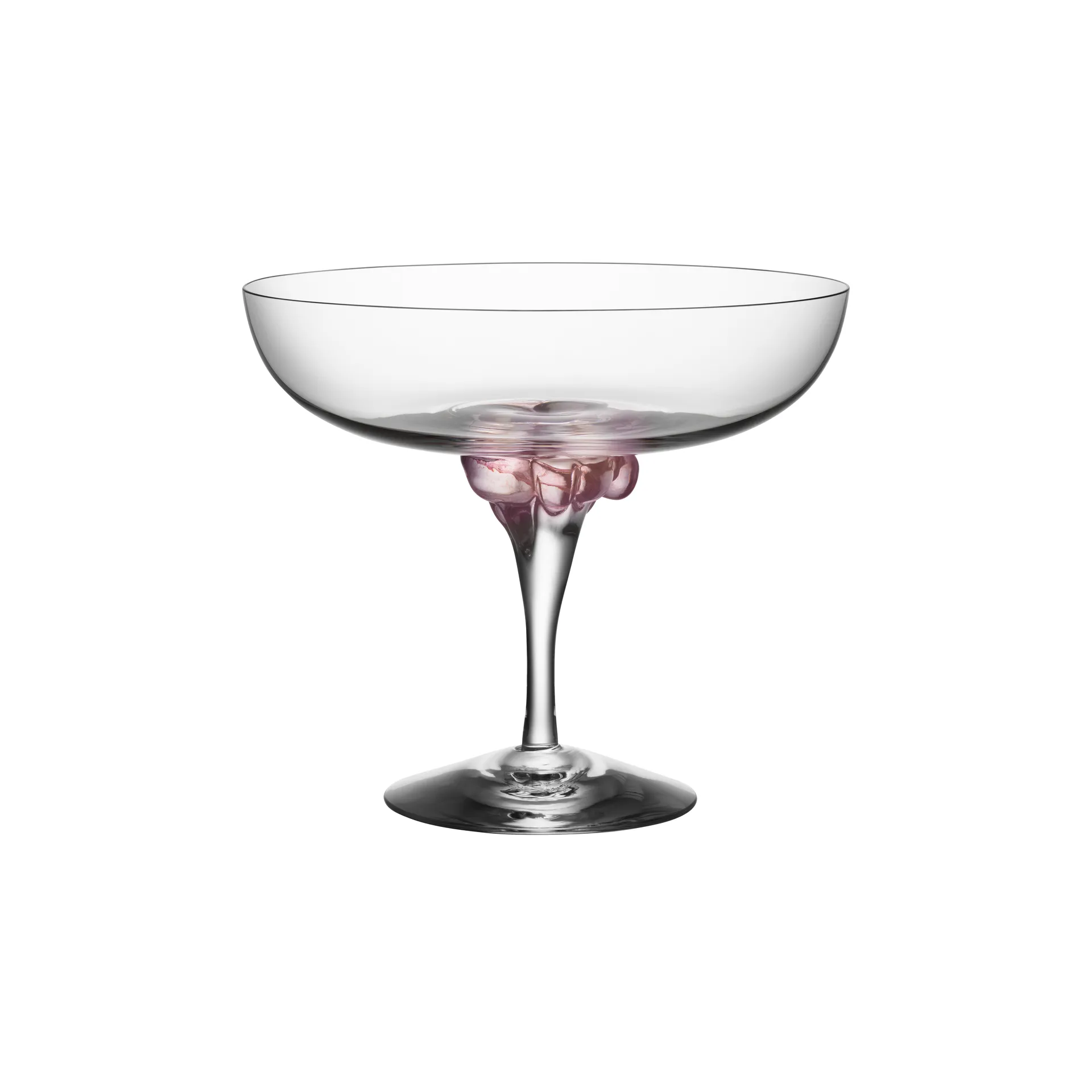 Sugar Dandy kieliszek coupe 320 ml, Różowy Kosta Boda