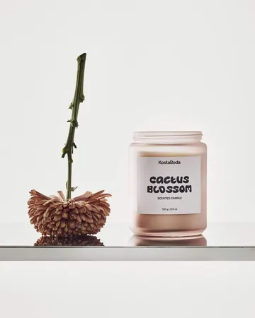 Świeca zapachowa Mind - Cactus Blossom, 550 g - Kosta Boda
