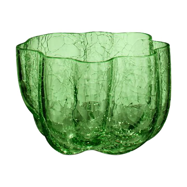 Świecznik Crackle 5,8 cm - Ciemnozielony - Kosta Boda