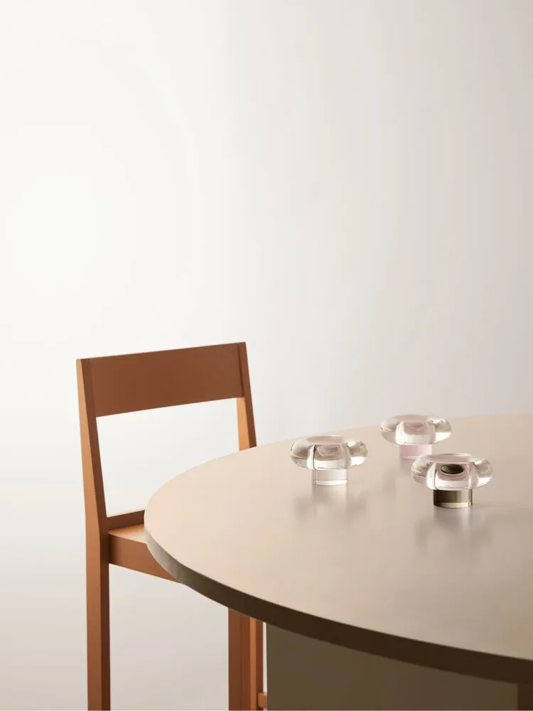 Świecznik Orion Ø11x6,3 cm, Różowy Kosta Boda