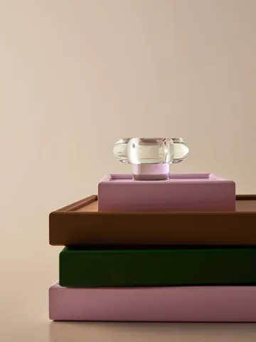 Świecznik Orion Ø11x6,3 cm - Różowy - Kosta Boda