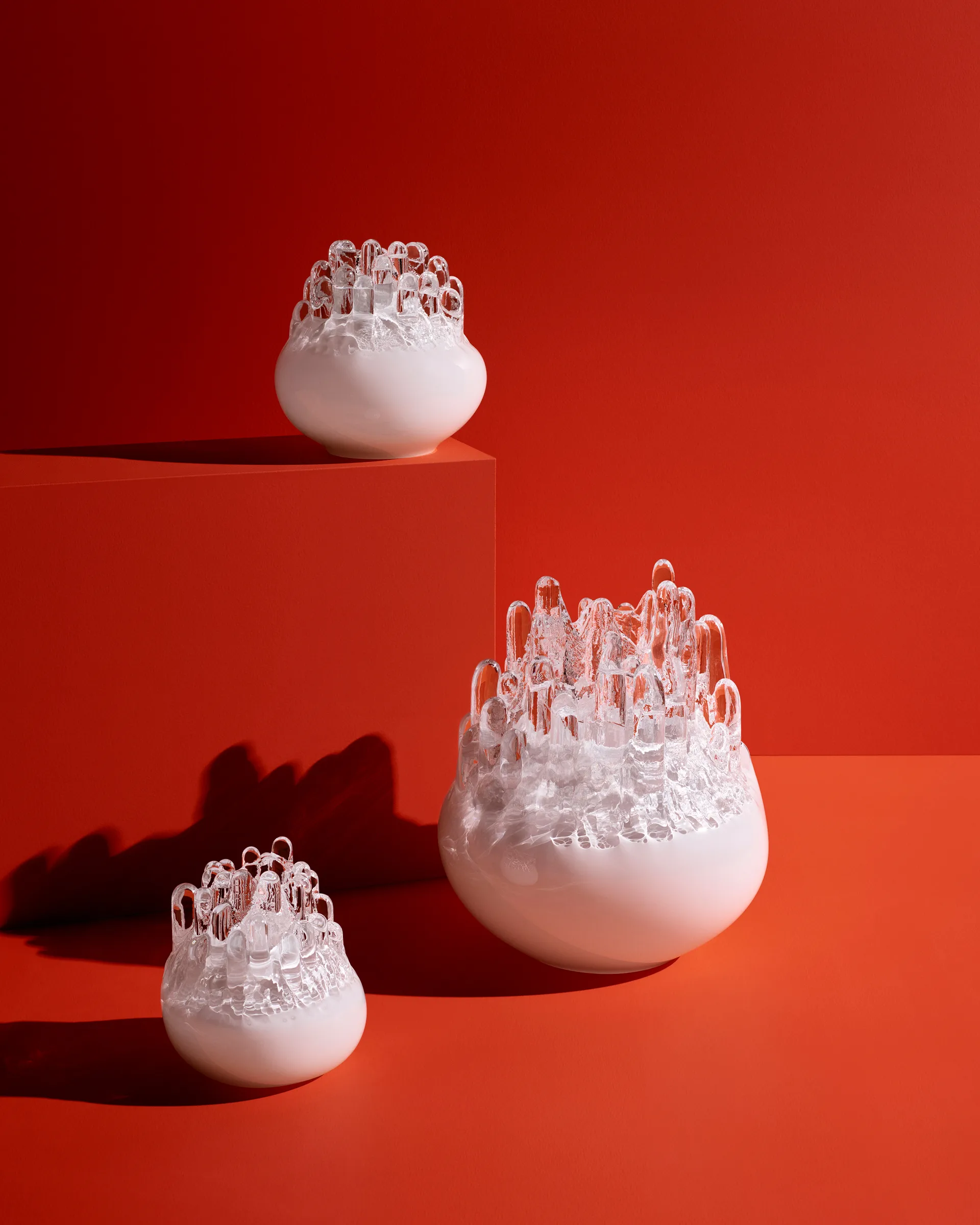 Świecznik Polar 330 mm, Biały Kosta Boda