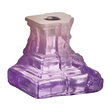 Świecznik Rocky Baroque 95 mm - Bez - Kosta Boda