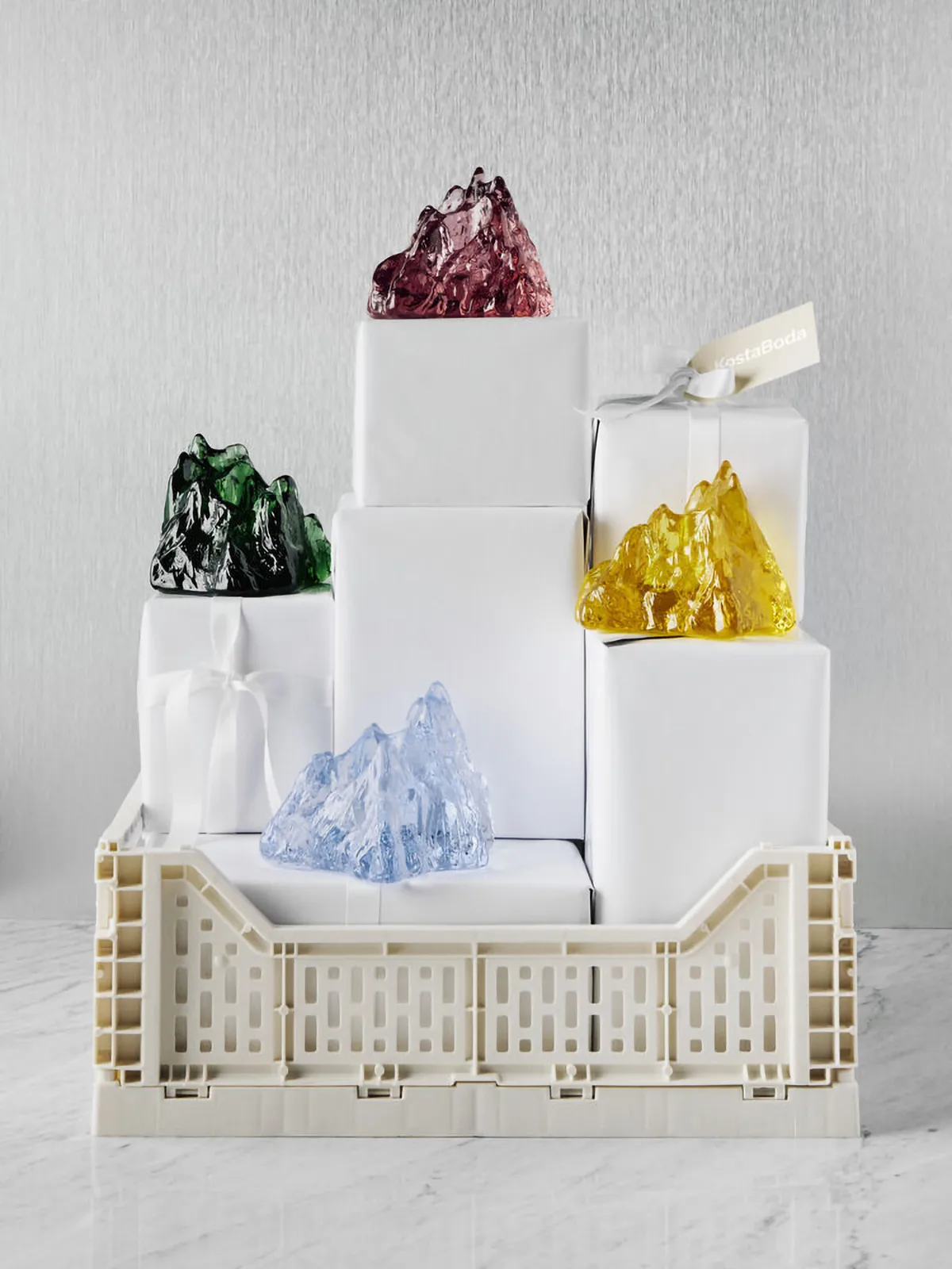 Świecznik The Rock 91 mm, Szmaragdowa zieleń Kosta Boda