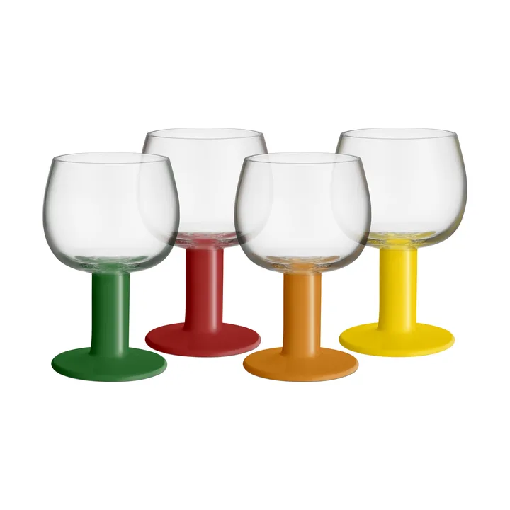 szklanka Fars - Mieszane kolory, 400 ml, zestaw 4 sztuk - Kosta Boda