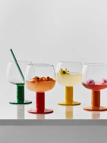 szklanka Fars - Mieszane kolory, 400 ml, zestaw 4 sztuk - Kosta Boda