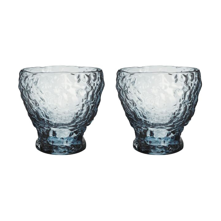 Szklanka tumbler Moss, okrągła 33 cl 2 szt. - Niebieska - Kosta Boda