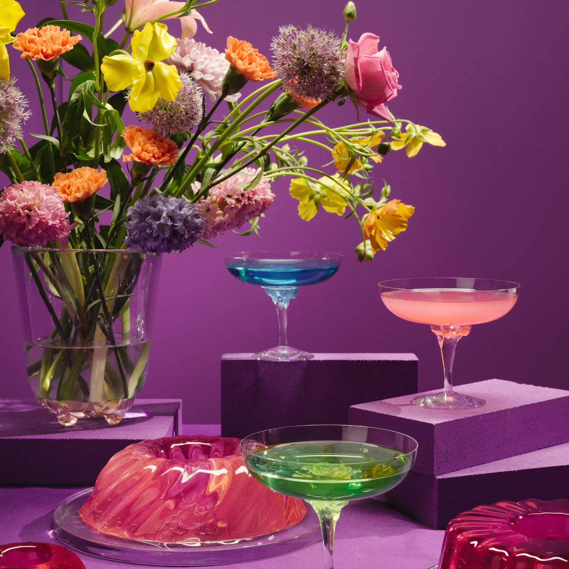 Szklanka typu coupe Sugar Dandy 32 cl, Niebieski Kosta Boda