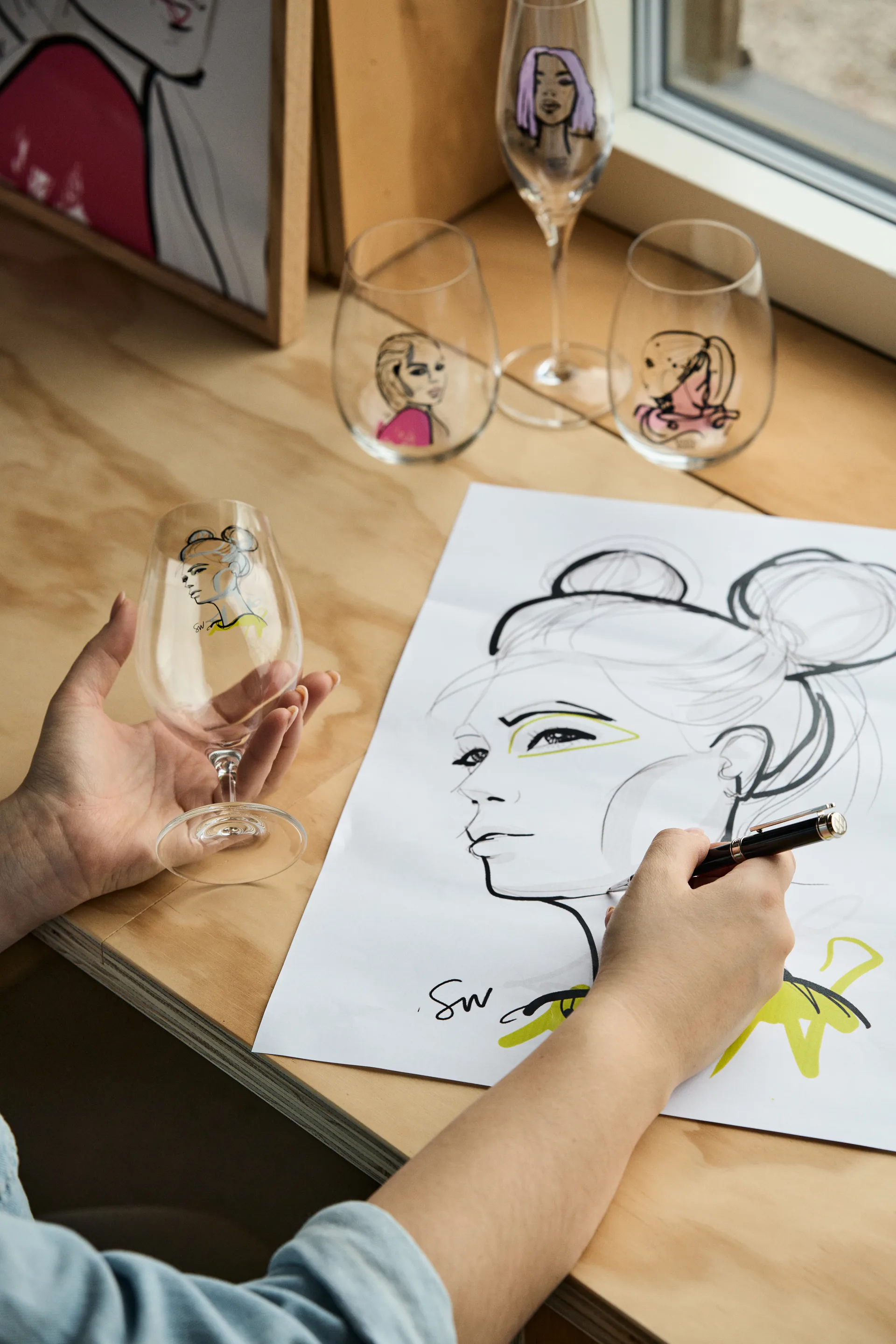 Szklanki All About You 57 cl 2 szt., love you (różowy) Kosta Boda