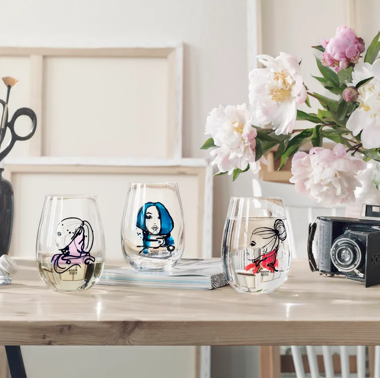 Szklanki All About You 57 cl 2 szt., miss you (niebieski) Kosta Boda