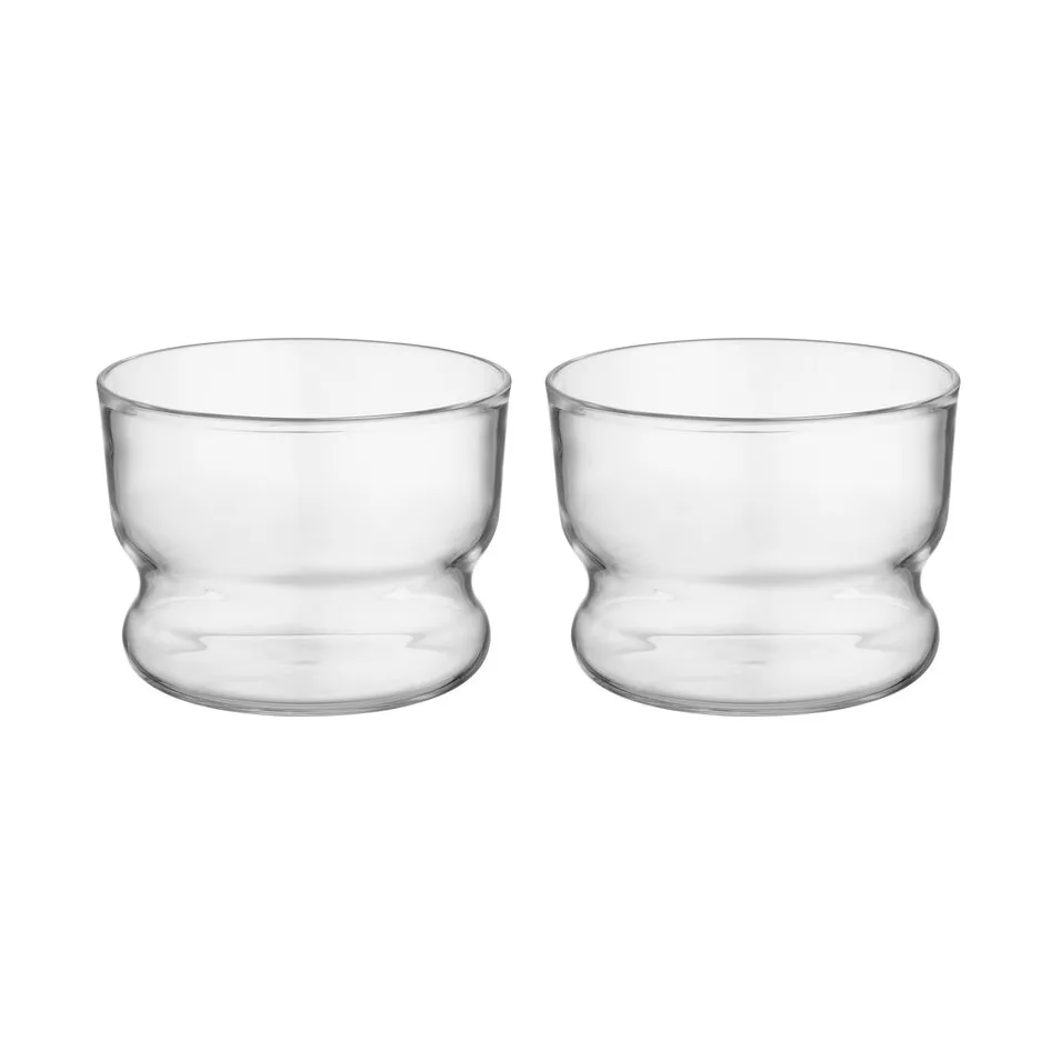 Viva double old fashioned 300 ml, 2‑pak, Przezroczysta Kosta Boda