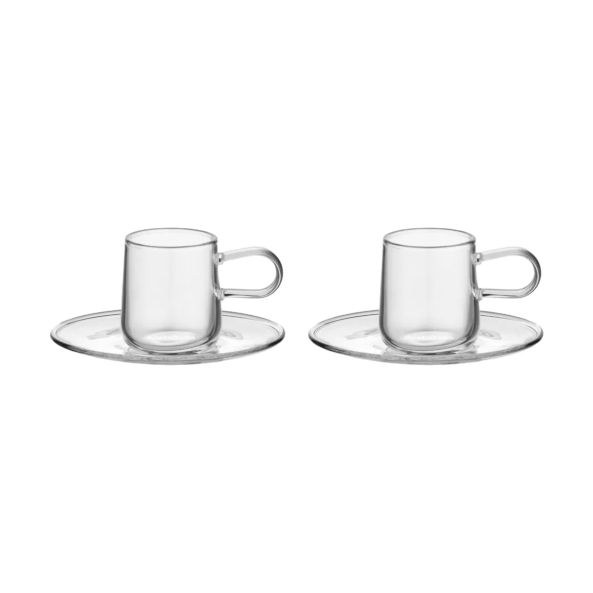 Viva filiżanka do espresso ze spodkiem 80 ml, zestaw 2 szt., Jasny Kosta Boda