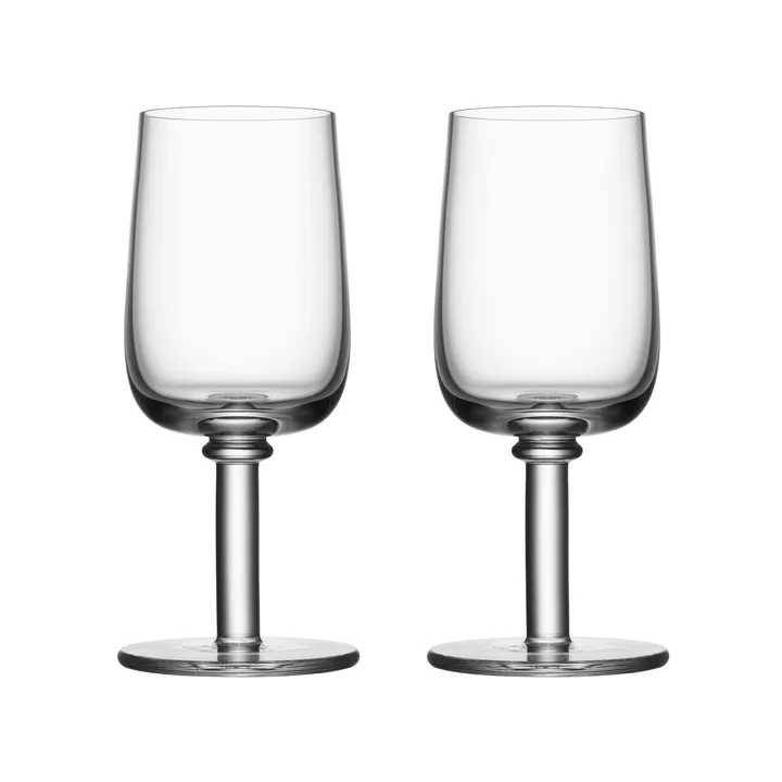 Viva kieliszki na nóżce 250 ml, 2‑pak - Przezroczysty - Kosta Boda