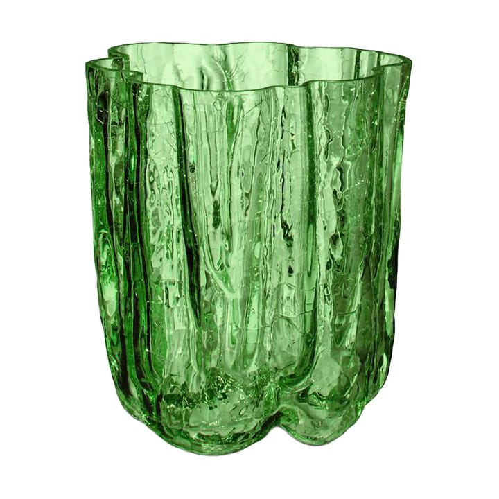 Wazon Crackle 12,1 cm - Ciemnozielony - Kosta Boda
