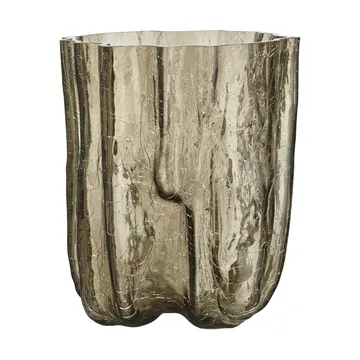 Wazon Crackle 27 cm - Taupe - Kosta Boda