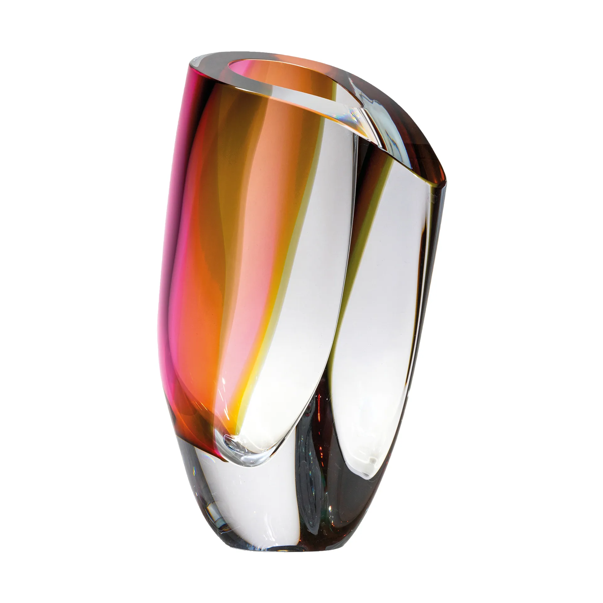 Wazon Mirage 31 cm, Szaro - czerwony Kosta Boda