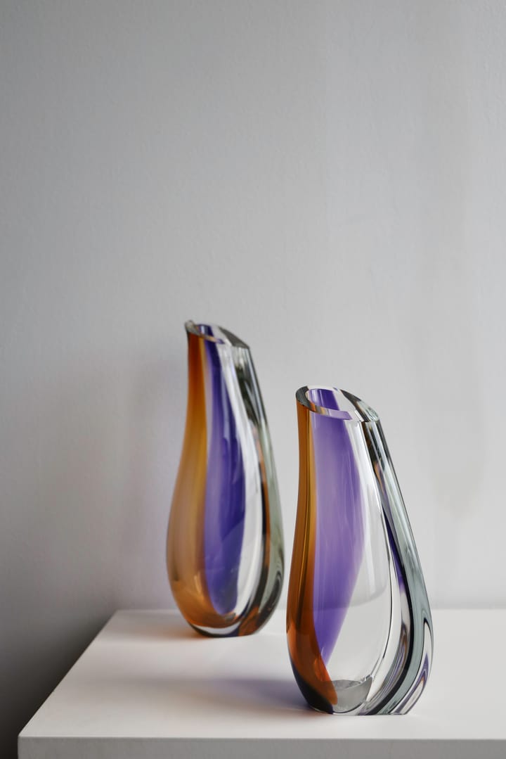 Wazon Orchid 280 mm, Liliowo - bursztynowy Kosta Boda