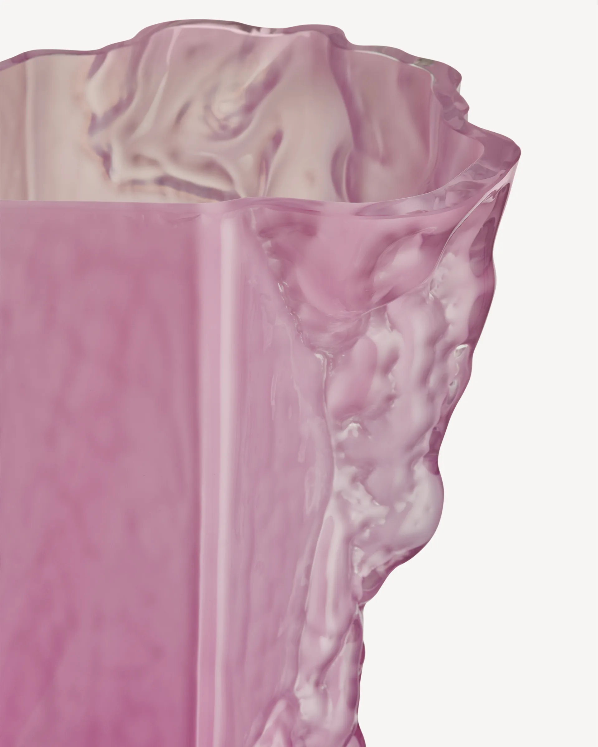 Wazon Rocky Baroque 35 cm, Cool pink Kosta Boda