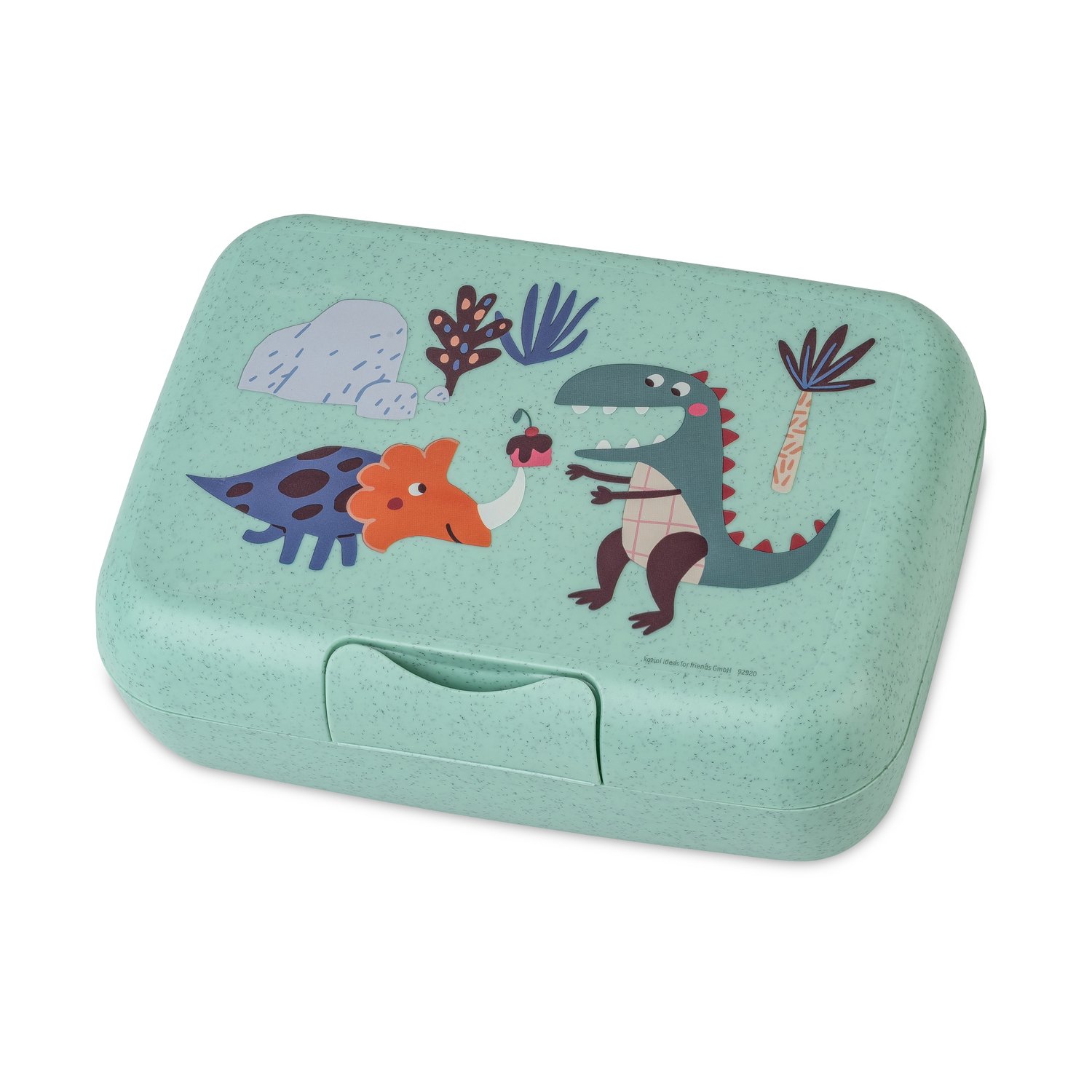 Koziol Candy pudełko do przechowywania L Dinozaur | Skandynawski Design | Pojemniki na żywność i lunch boxy | Zielony