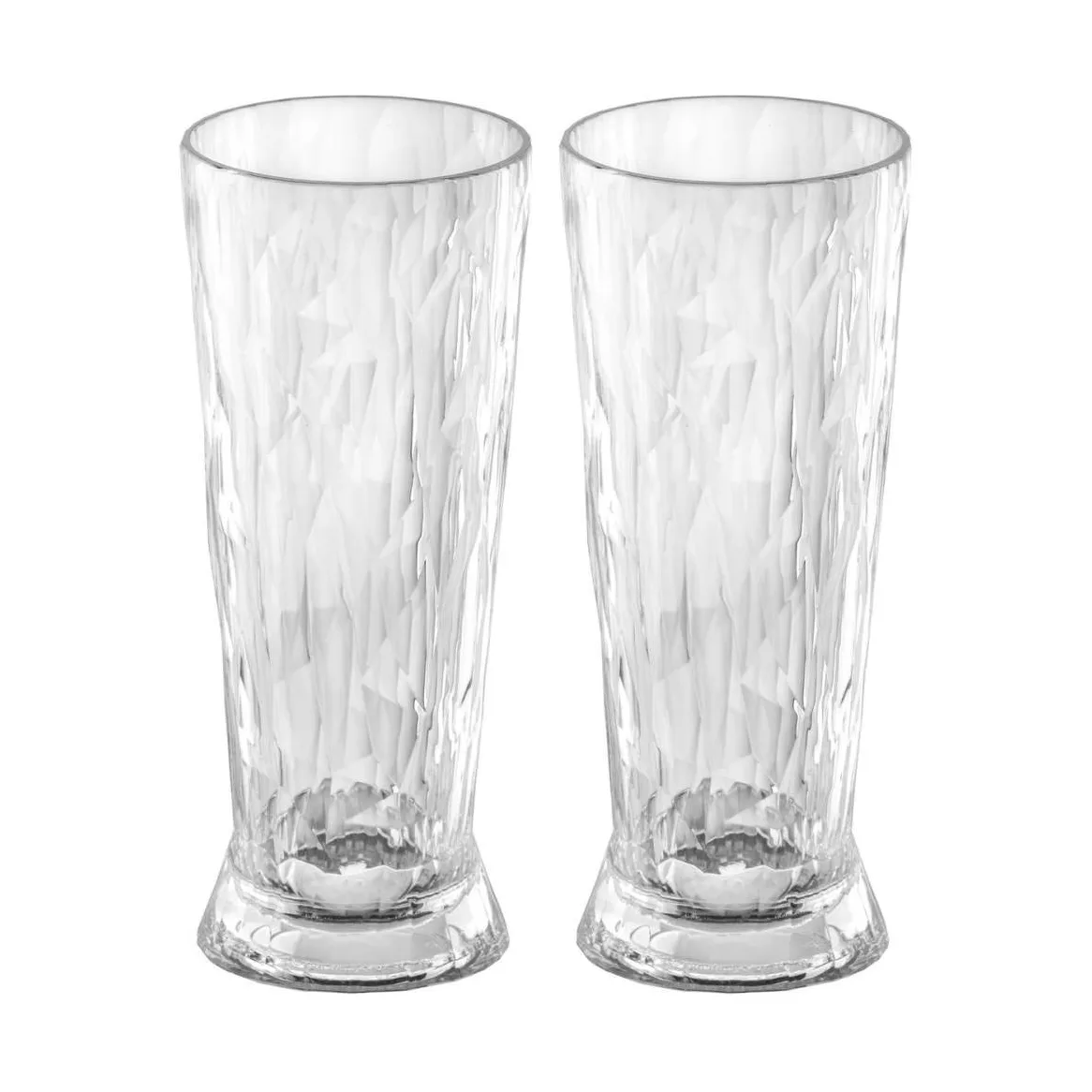 Club No. 10 szklanka do piwa plast 300 ml 2 szt, Krystalicznie czyste Koziol