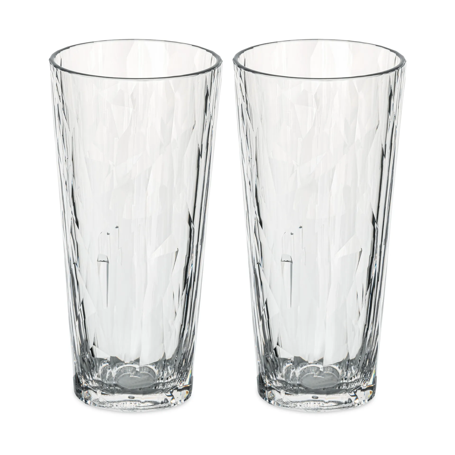 Club No. 19 plastikowe szklanki do drinków 250 ml, 2‑pak, Krystaliczny Koziol