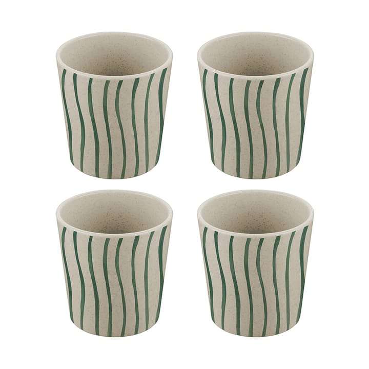 Connect filiżanka S 190 ml 4 szt, Monstera stripes Koziol