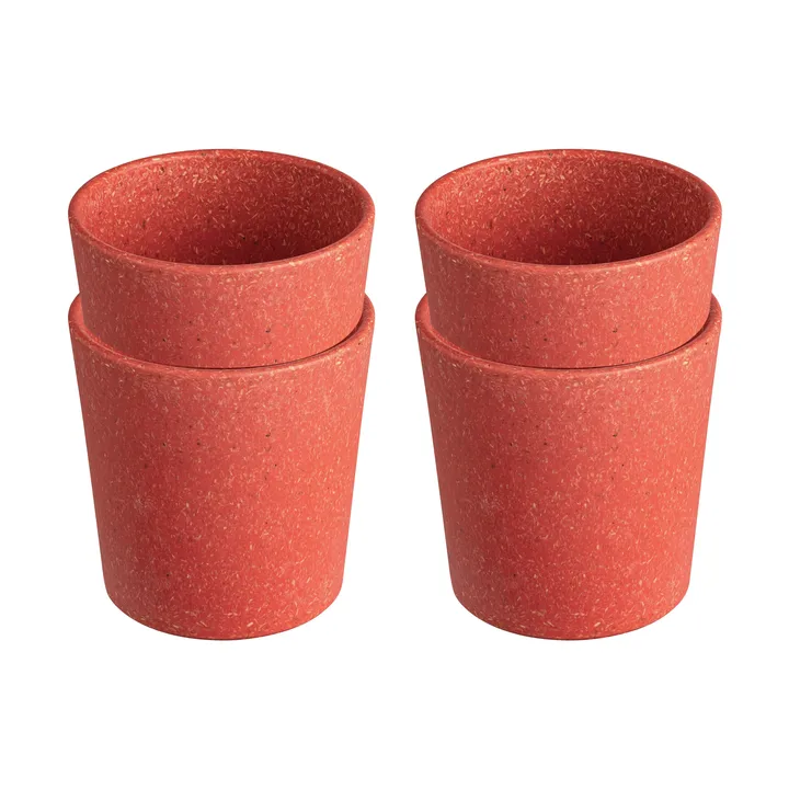 Connect filiżanka S 190 ml 4‑pak - Nature coral - Koziol