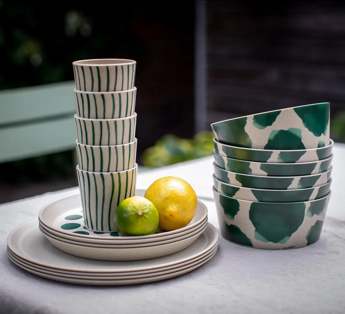 Connect Monstera zestaw obiadowy 16 sztuk, Nature desert sand Koziol