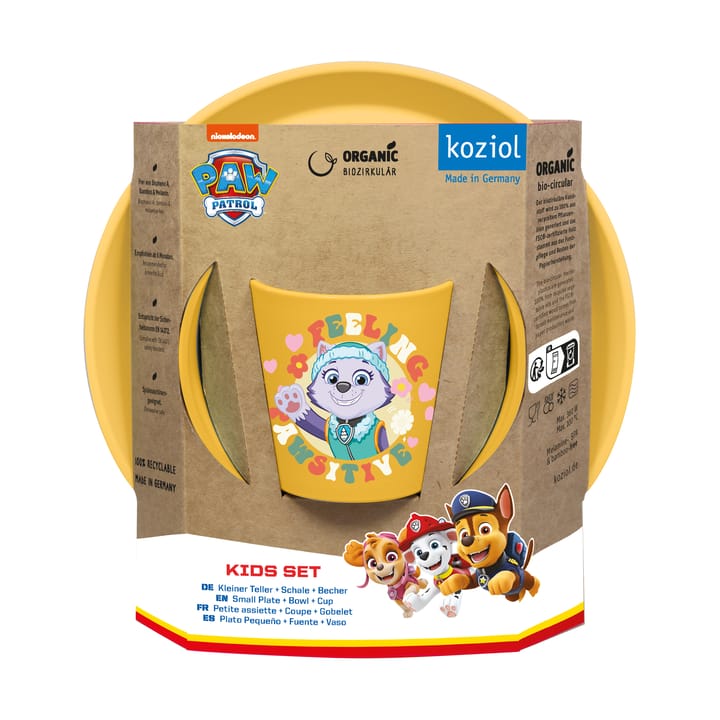 Connect Paw Patrol serwis dla dzieci 3 części - Żółty - Koziol