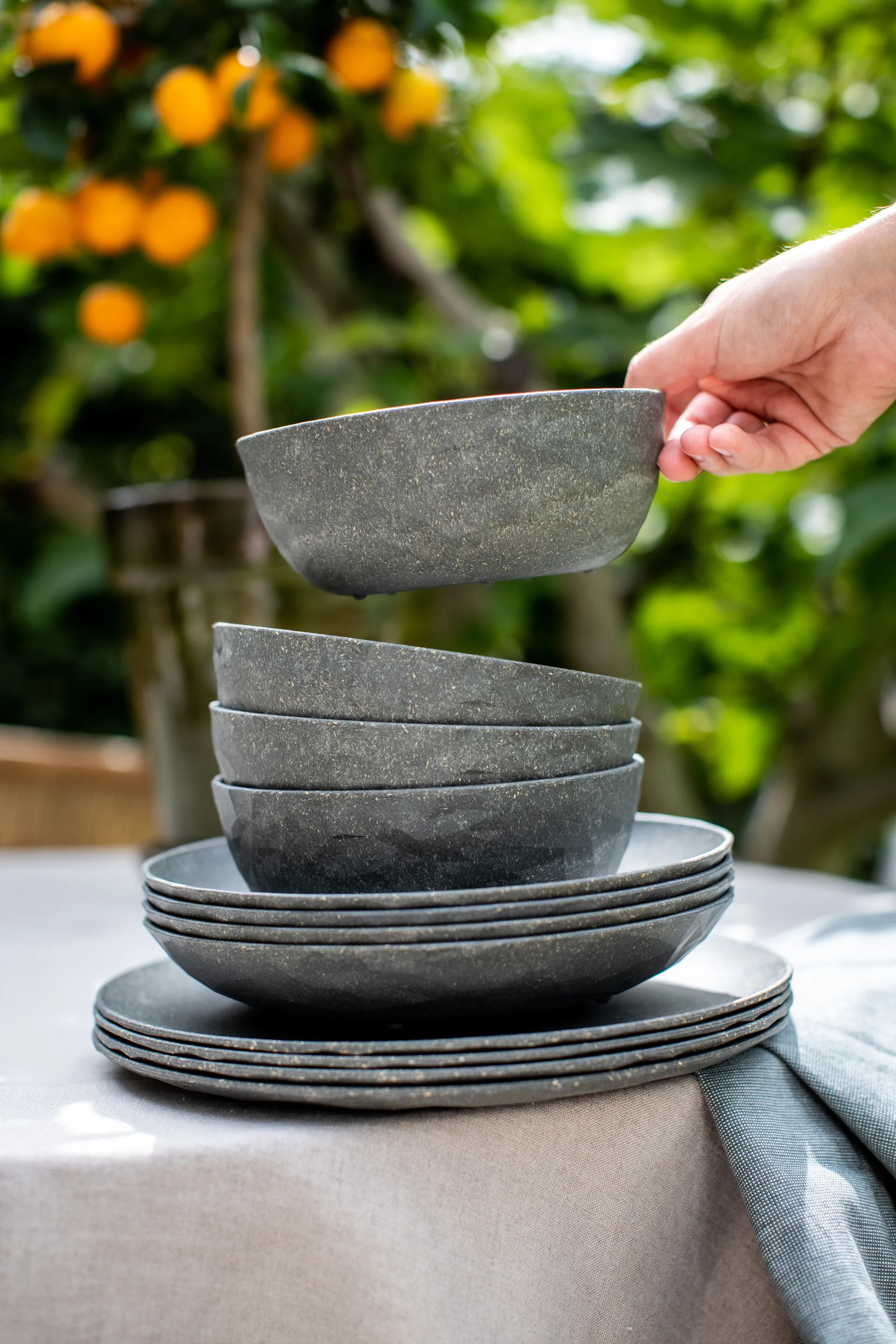 Miska Club Ø16,2 cm, 4 szt. biocyrkularny termoplast, Nature ash grey Koziol