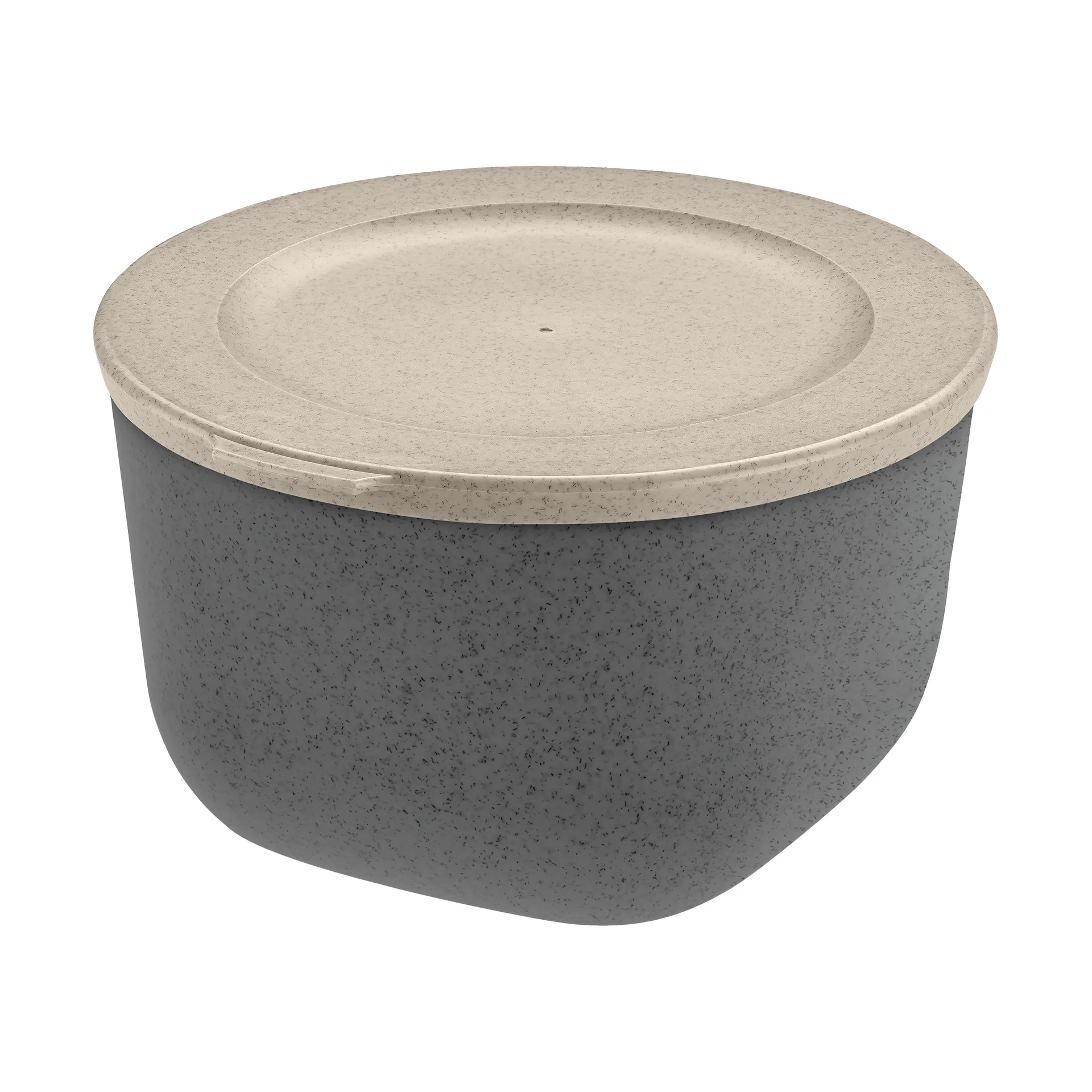 Miska Connect z pokrywką 1 L, biocyrkularny termoplast, Nature ash grey Koziol