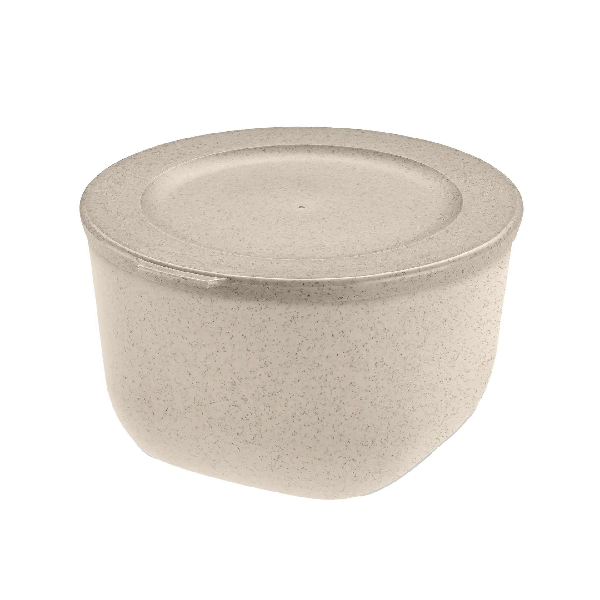 Miska Connect z pokrywką 1 L, biocyrkularny termoplast, Nature desert sand Koziol