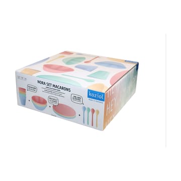 Nora Macarons zestaw serwisowy 16 części - Multi - Koziol