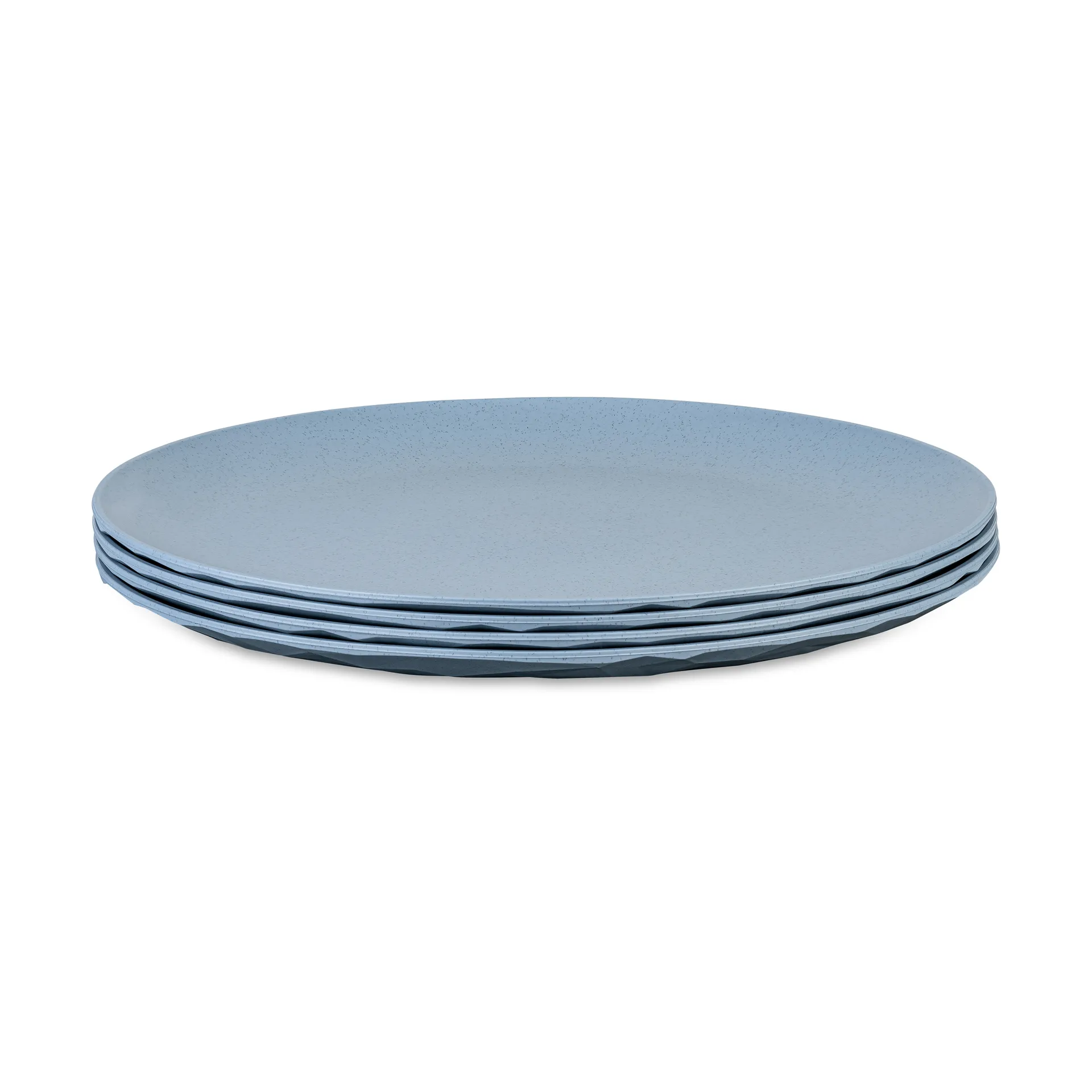 Talerz Club Ø26 cm, 4 szt. biocyrkularny termoplast, Nature flower blue Koziol