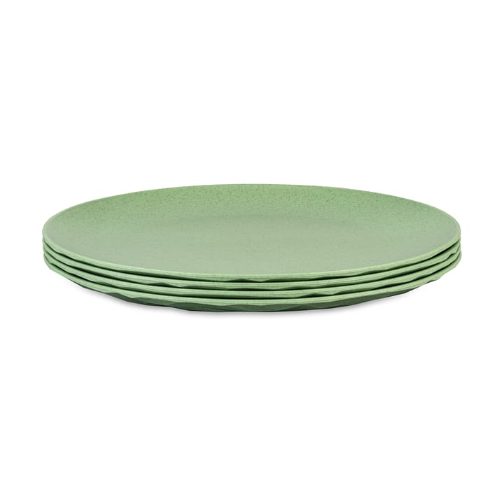 Talerz Club Ø26 cm, 4 szt. biocyrkularny termoplast - Nature leaf green - Koziol