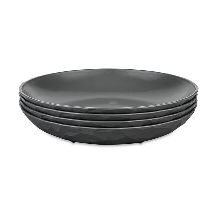 Talerz głęboki Club Ø22 cm, 4 szt. biocyrkularny termoplast - Nature ash grey - Koziol
