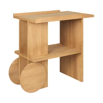 Axis stolik boczny 42×80 cm - Dąb lakierowany w ciepłym odcieniu - Kristina Dam Studio