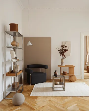 Axis stolik boczny 42×80 cm - Dąb lakierowany w ciepłym odcieniu - Kristina Dam Studio