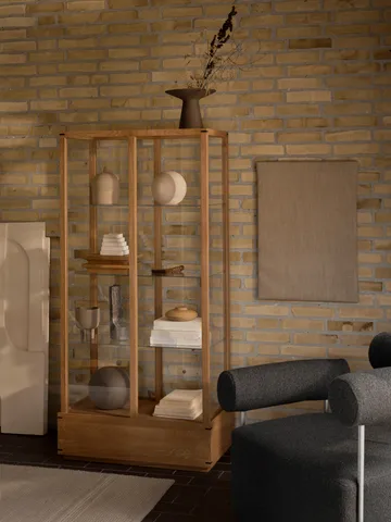 Japońska witryna duża - Dąb olejowany w ciepłym odcieniu - Kristina Dam Studio