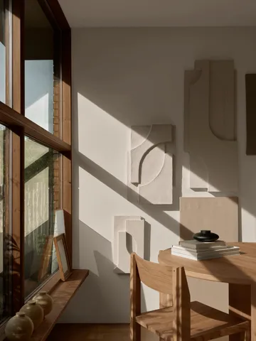 Serif Relief dekoracja ścienna S - Off white - Kristina Dam Studio