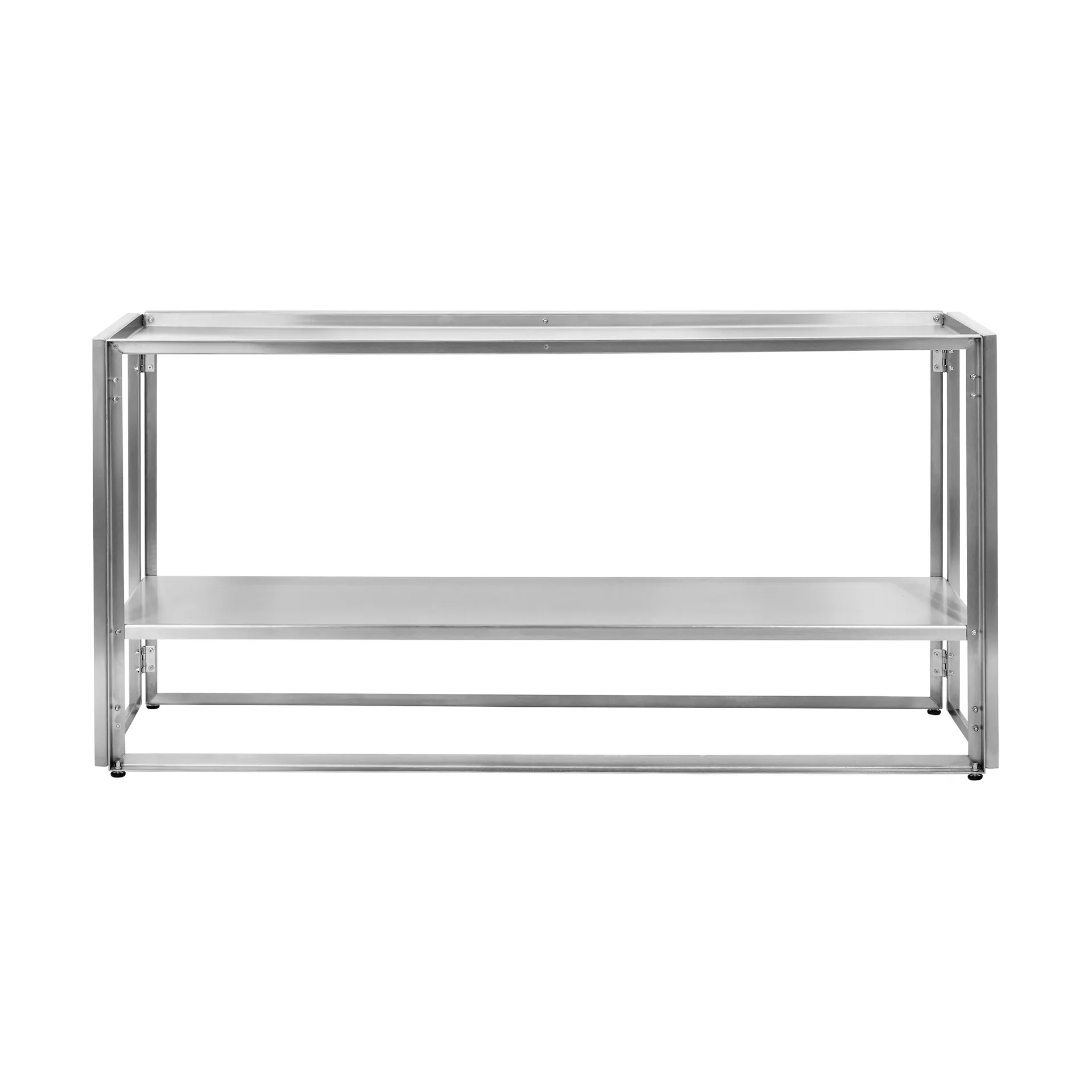 Składany konsol 124×60 cm, Szczotkowana stal nierdzewna Kristina Dam Studio