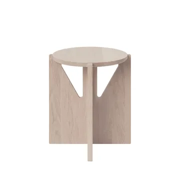 Taboret okrągły Stool - Oak, Ø36x42 cm - Kristina Dam Studio