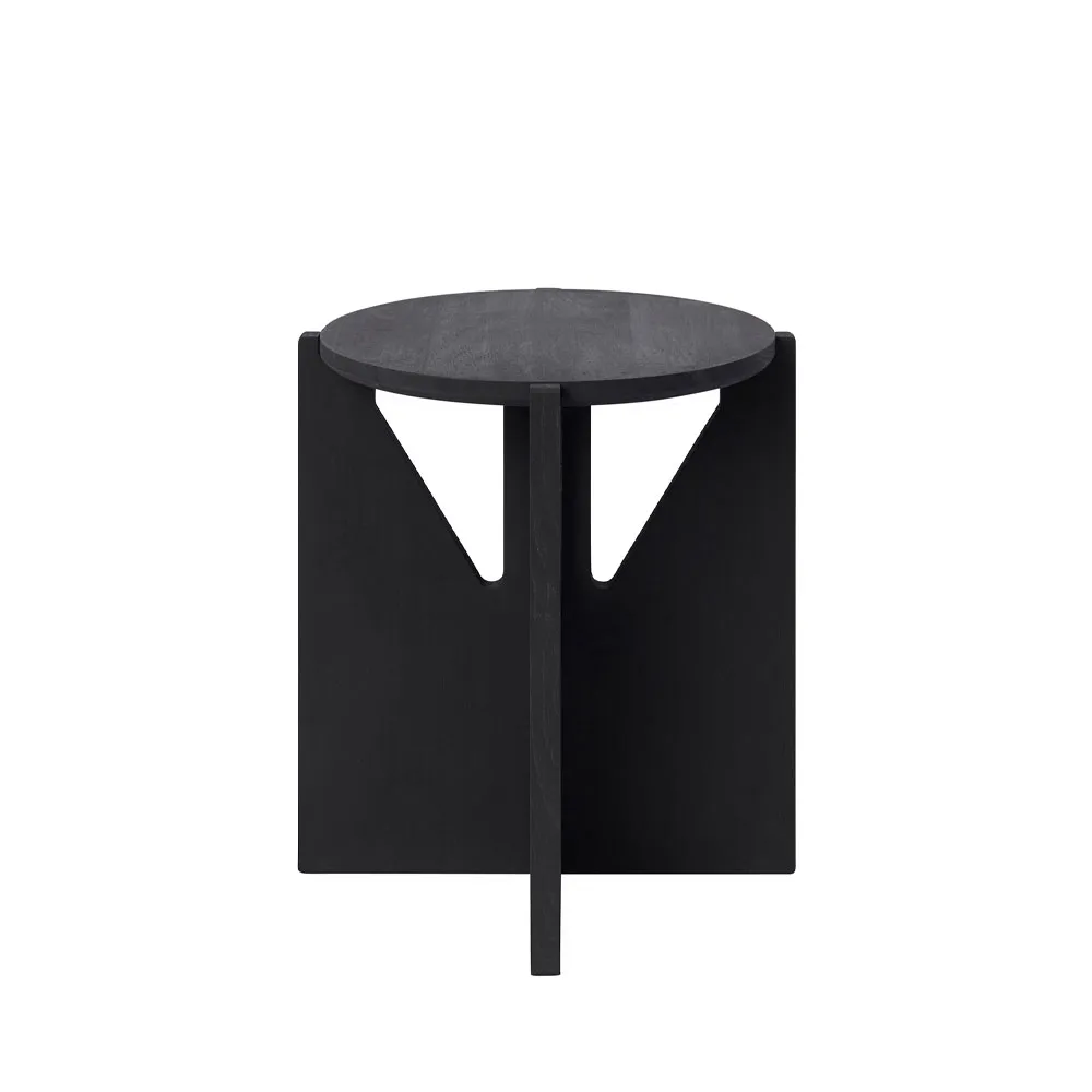 Taboret okrągły Stool, Oak black, Ø36x42 cm Kristina Dam Studio