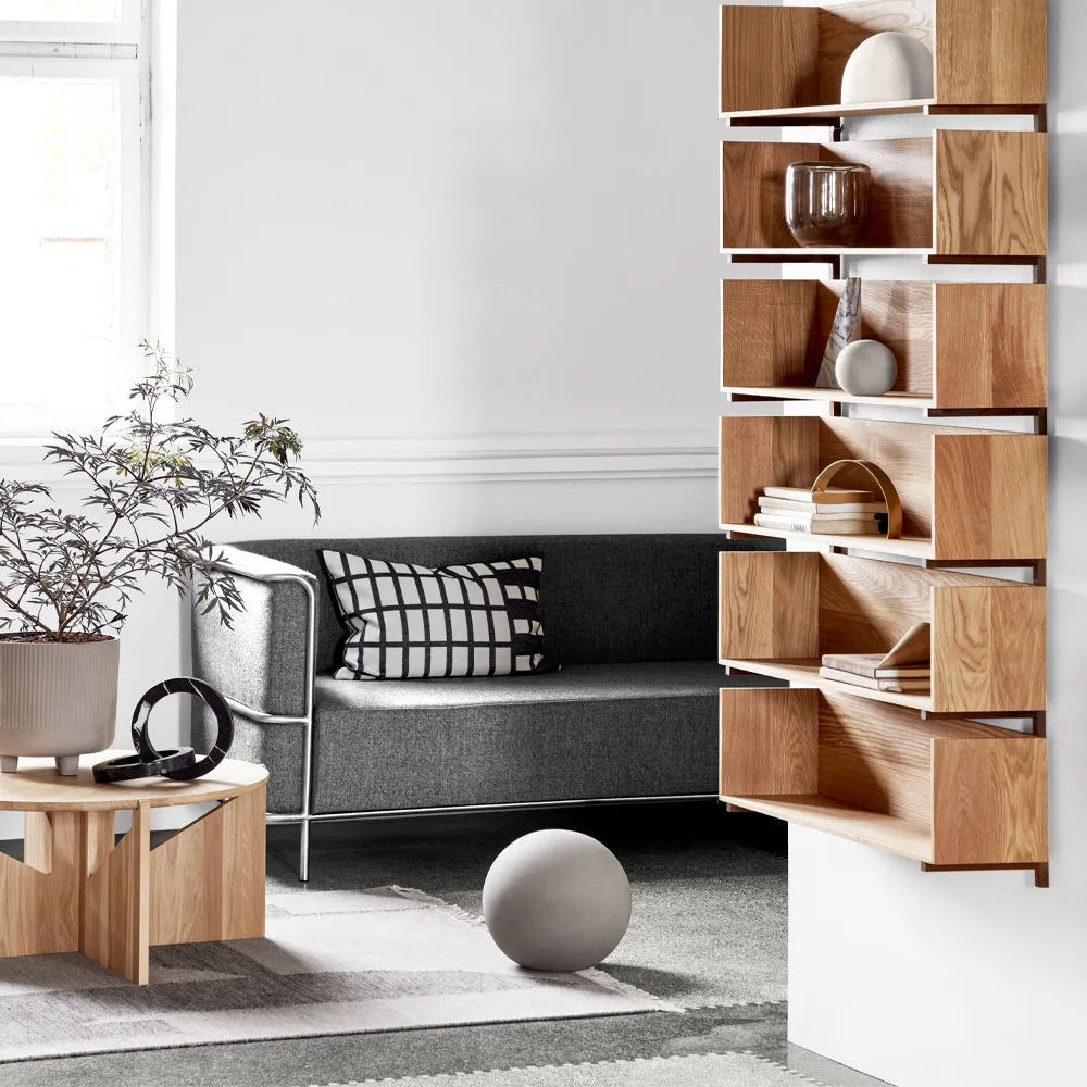 XL Table krzesłoik kawowy, oak black Kristina Dam Studio