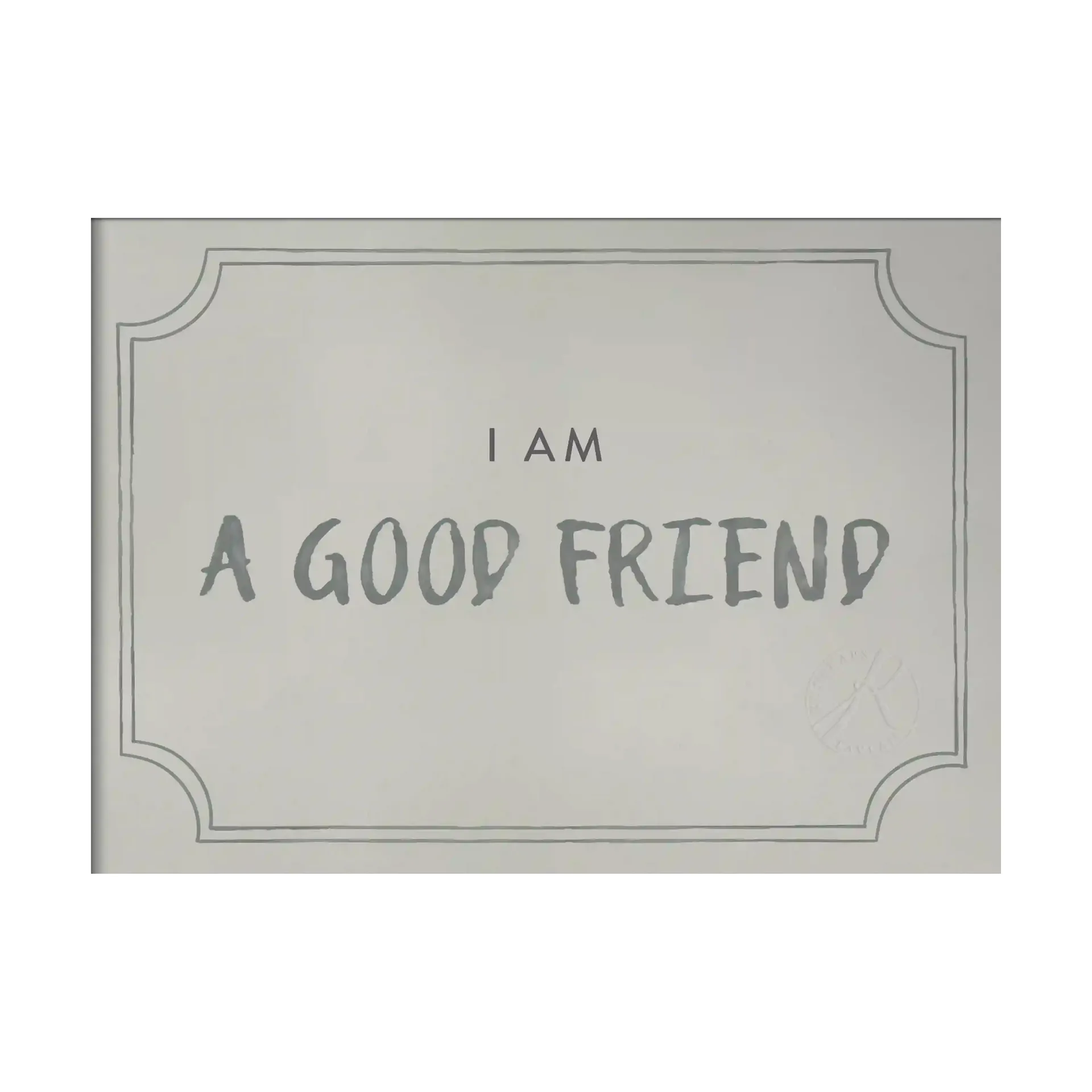 Plakat Good Friend Diploma 21x30 cm, Dusty mint Kunskapstavlan®
