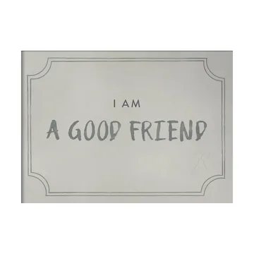 Plakat Good Friend Diploma 21x30 cm - Dusty mint - Kunskapstavlan®
