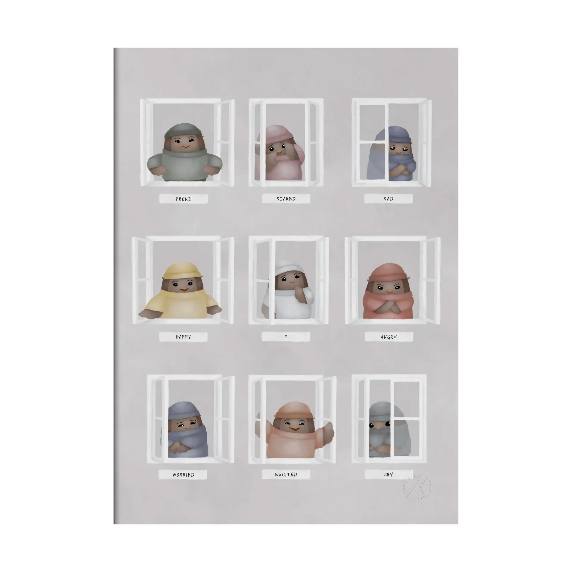 Plakat My Feelings, 50x70 cm Kunskapstavlan®